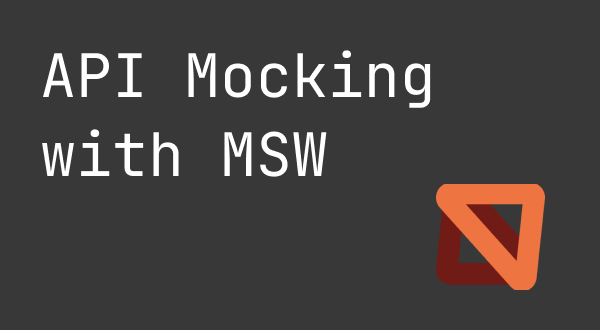 MSW를 사용하여 API Mocking 하기